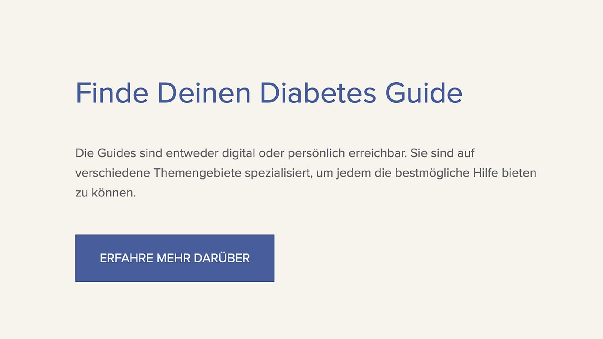 Dein Diabetes Guide Webdesign